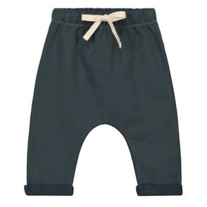 GRAY LABEL Designer BABY jogger pants color gray blue with drawstring 3-6 months